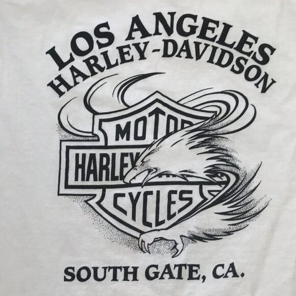 Vtg 1991 3D Emblem Harley Davidson T-Shirt XL Rose Still The Best Valentines 90s - Picture 6 of 10